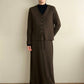 90s Brown Rayon Two-Piece Made in USA