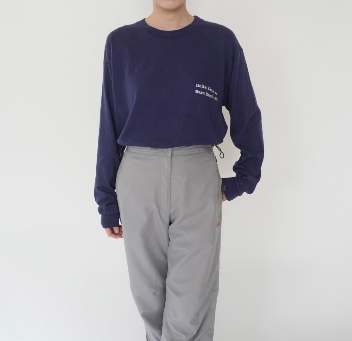 80s Printed Long T-shirt Made in USA