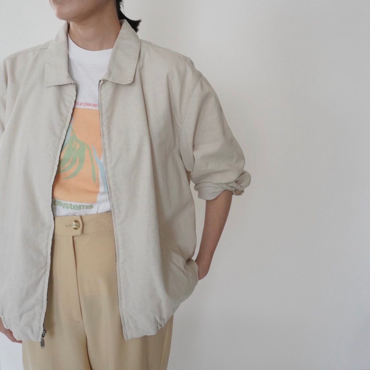 90s Linen Light Jacket
