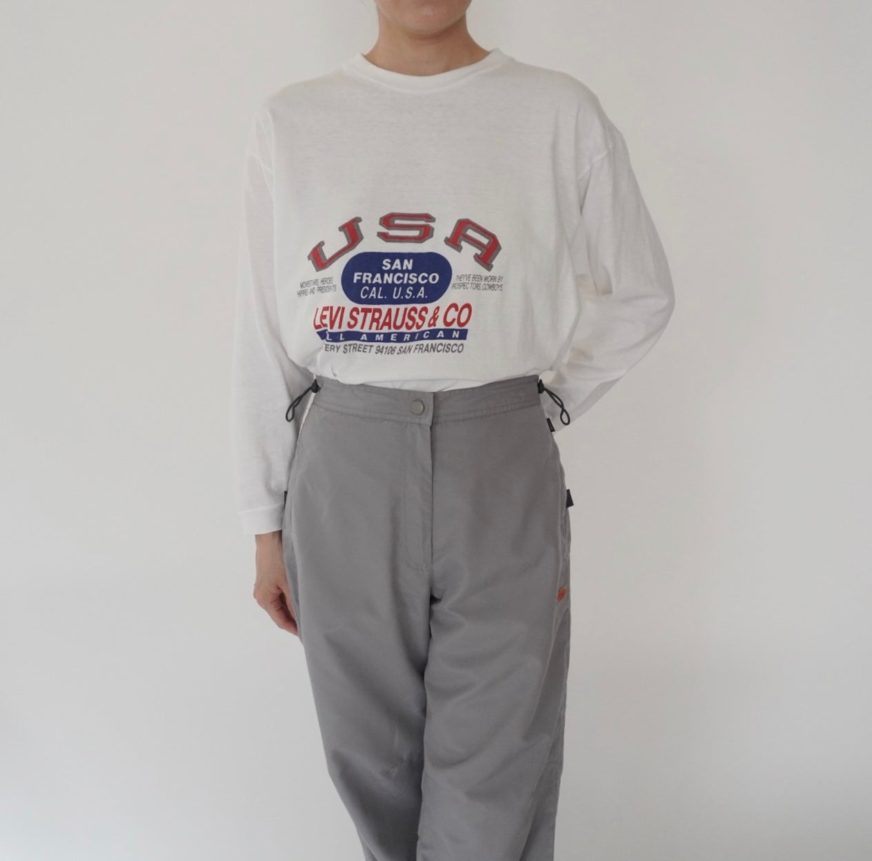 90s "Levis"  Printed Long Sleeves T-shirt