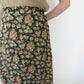 80s Floral Print Skirt Made in USA