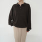 Brown Knit Top