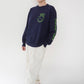 80s Printed Long T-shirt Made in USA