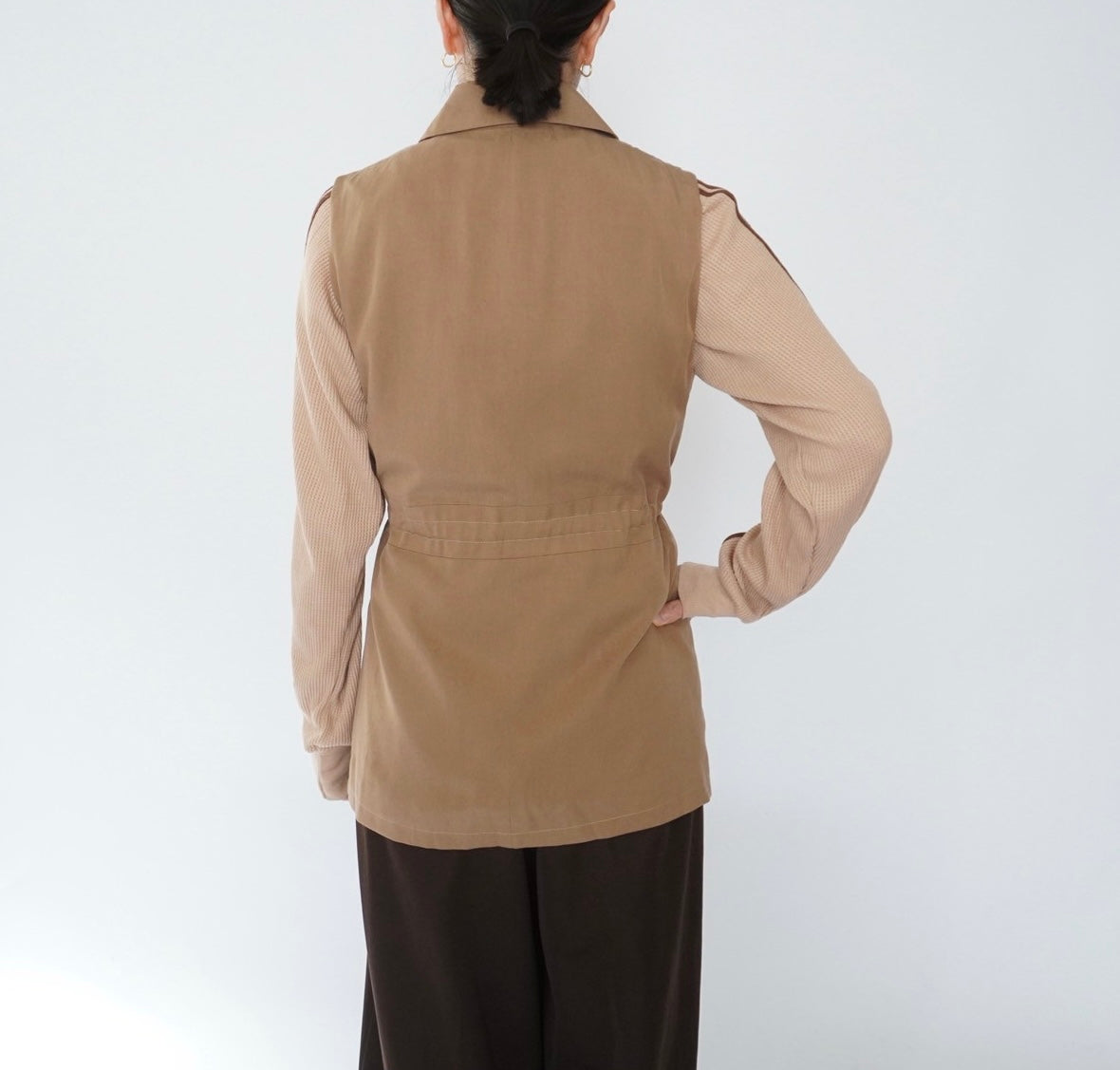 90s Design Zipped Vest