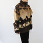 90s Horse Pattern Fleece Jacket Made in USA