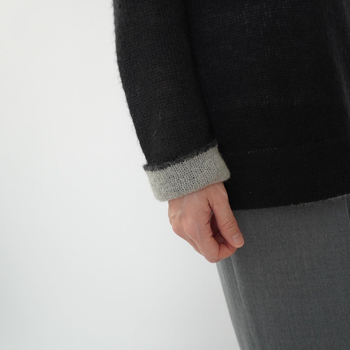 90s Black×Gray Knit