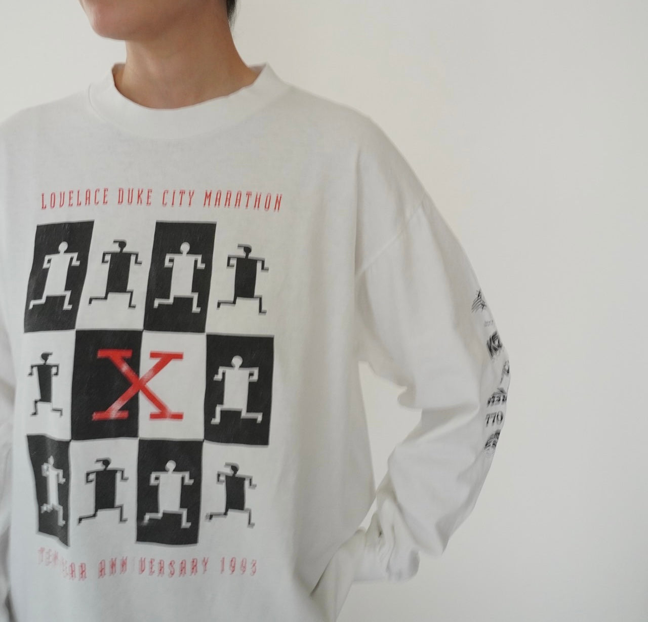 90s Printed Long Sleeves T-shirt Made in USA