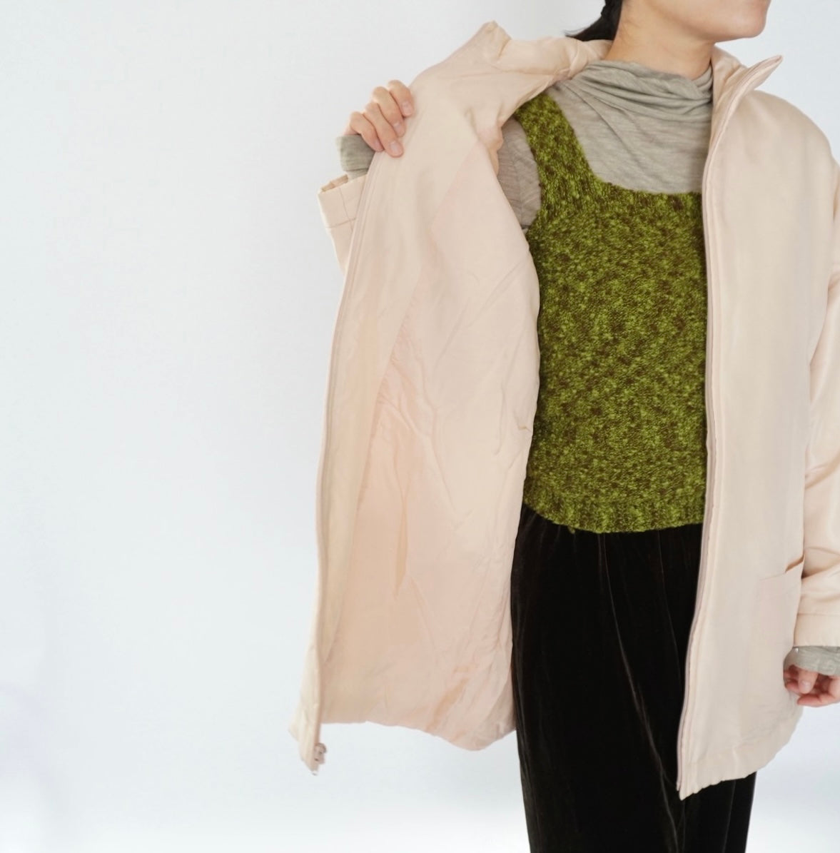 90s Silk Puffer Jacket