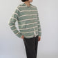 90s Striped Hooded Top