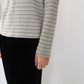 90s Gray Striped Top