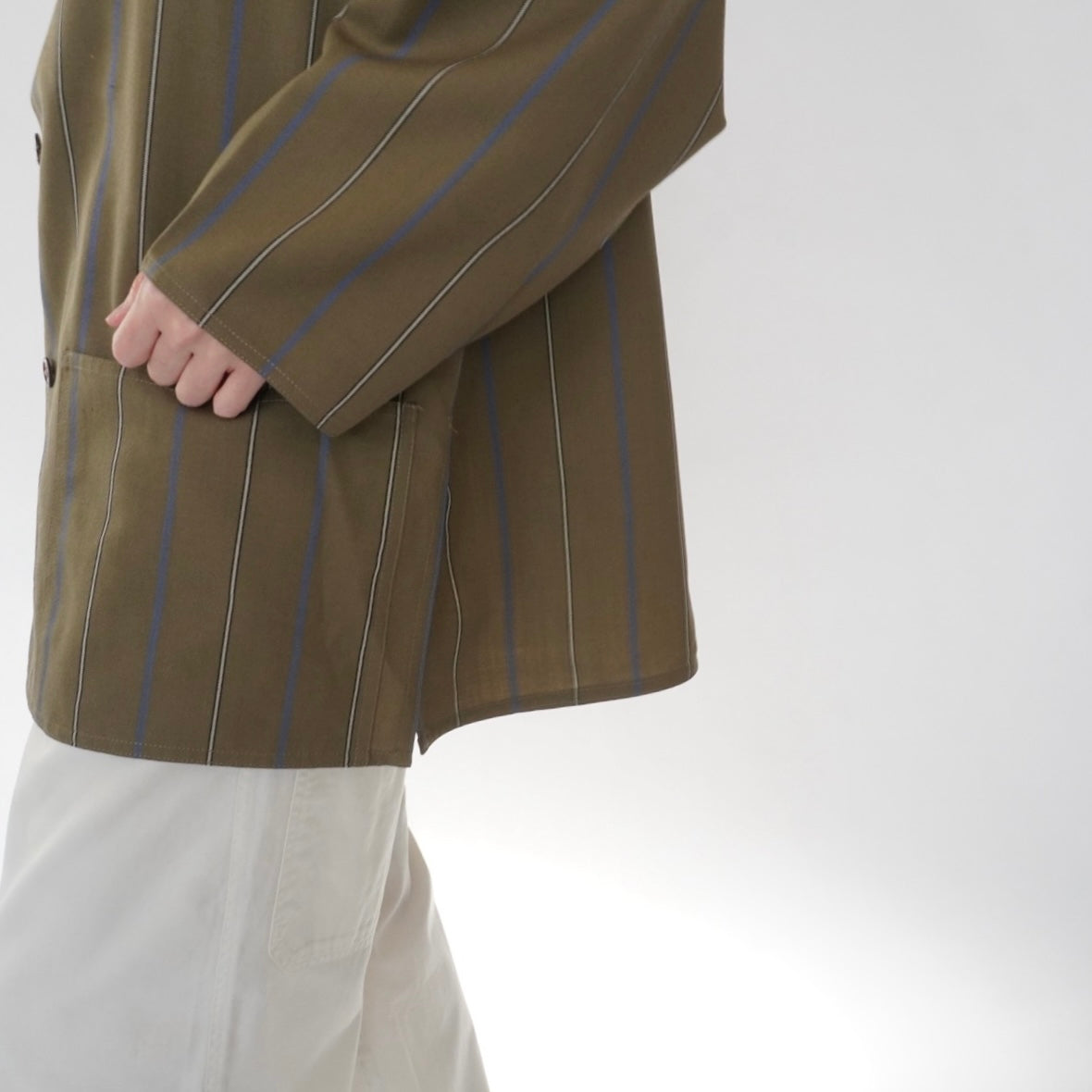 80s Striped Light Jacket Made in Italy