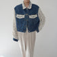 90s Crochet Denim Jacket