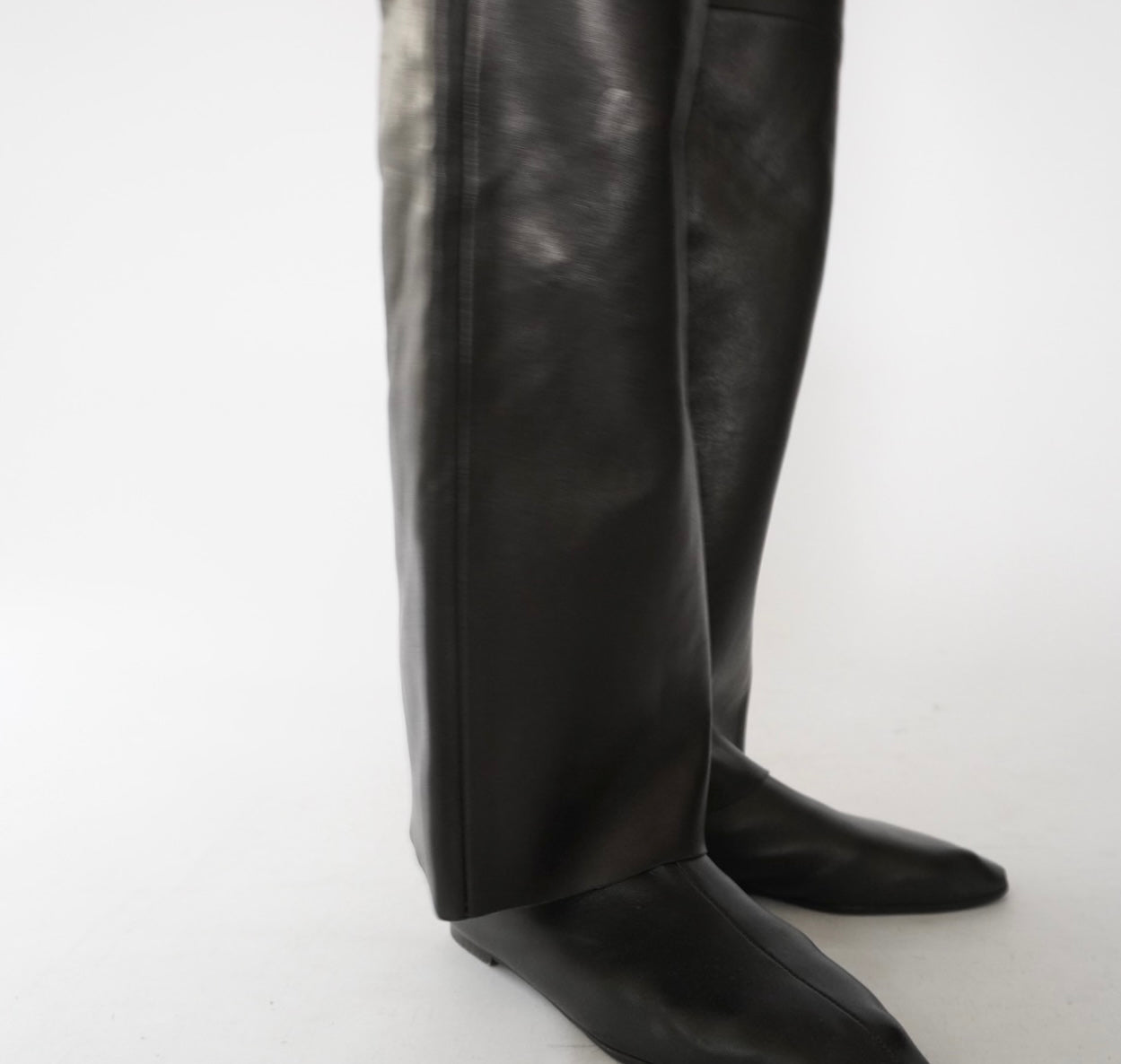 90s Black Leather Pants