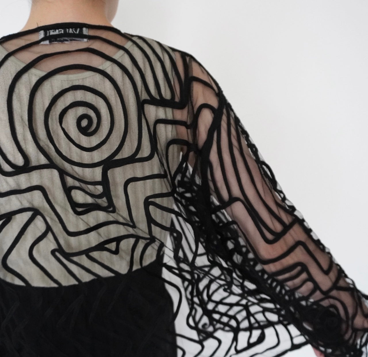 80s Cord Lace Design Robe