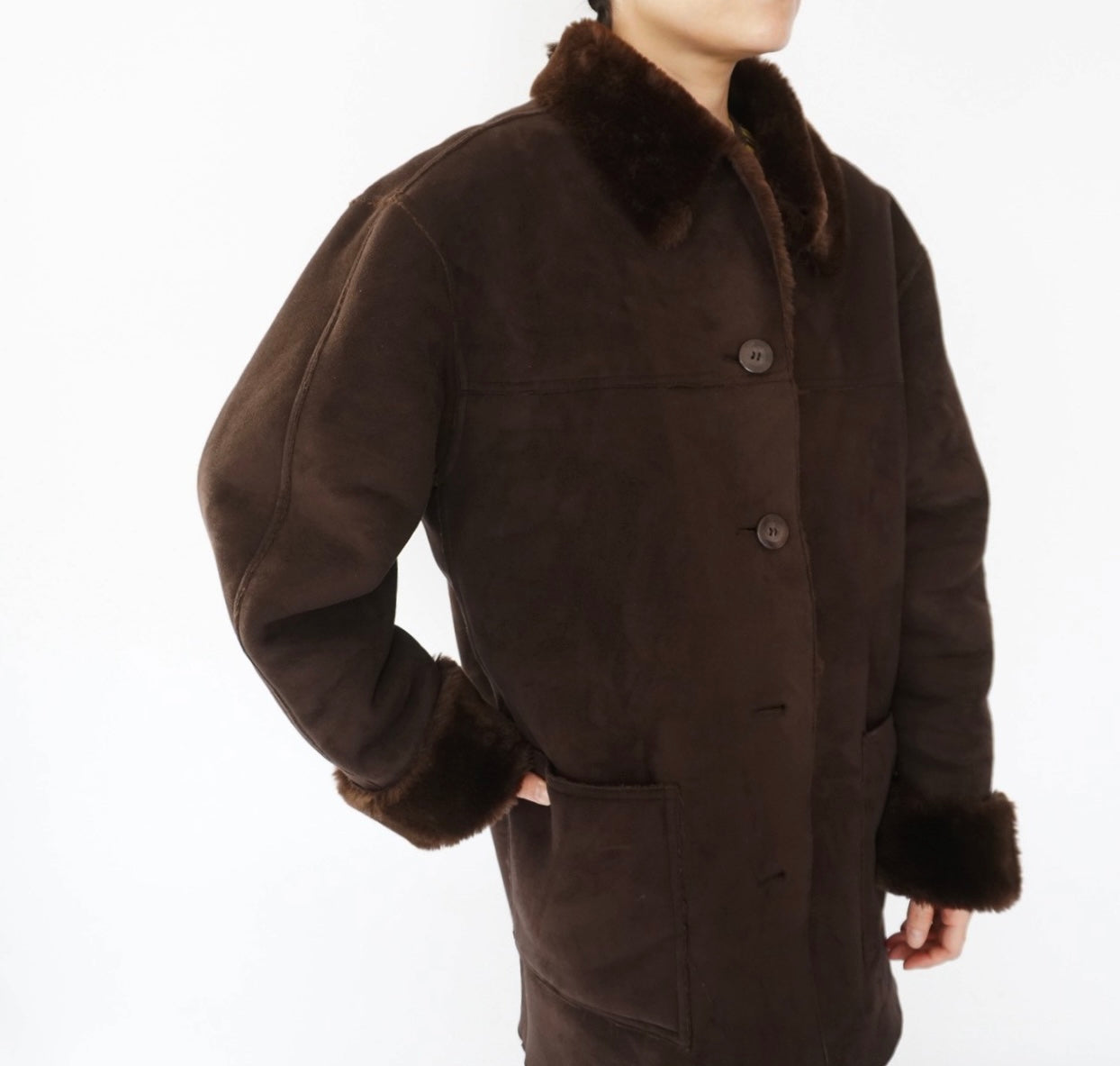 90s Faux Shearling Jacket