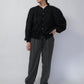 90s Black Design Knit Cardigan