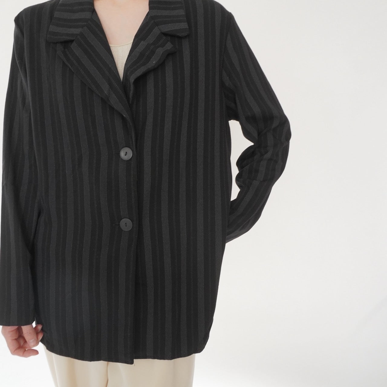 90s Striped Shirt,Jacket
