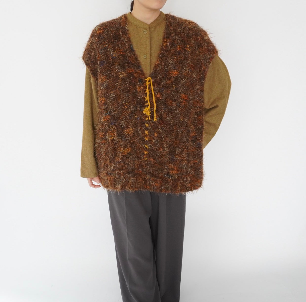 80s Design Mix Knit Vest