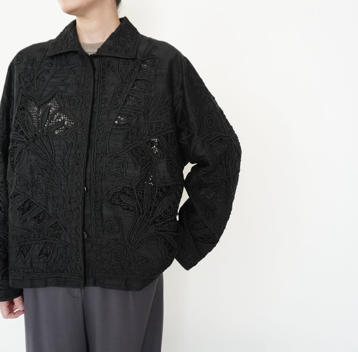 90s Silk Design Jacket