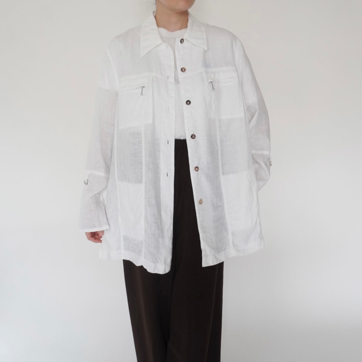 90s EURO Linen Light Jacket