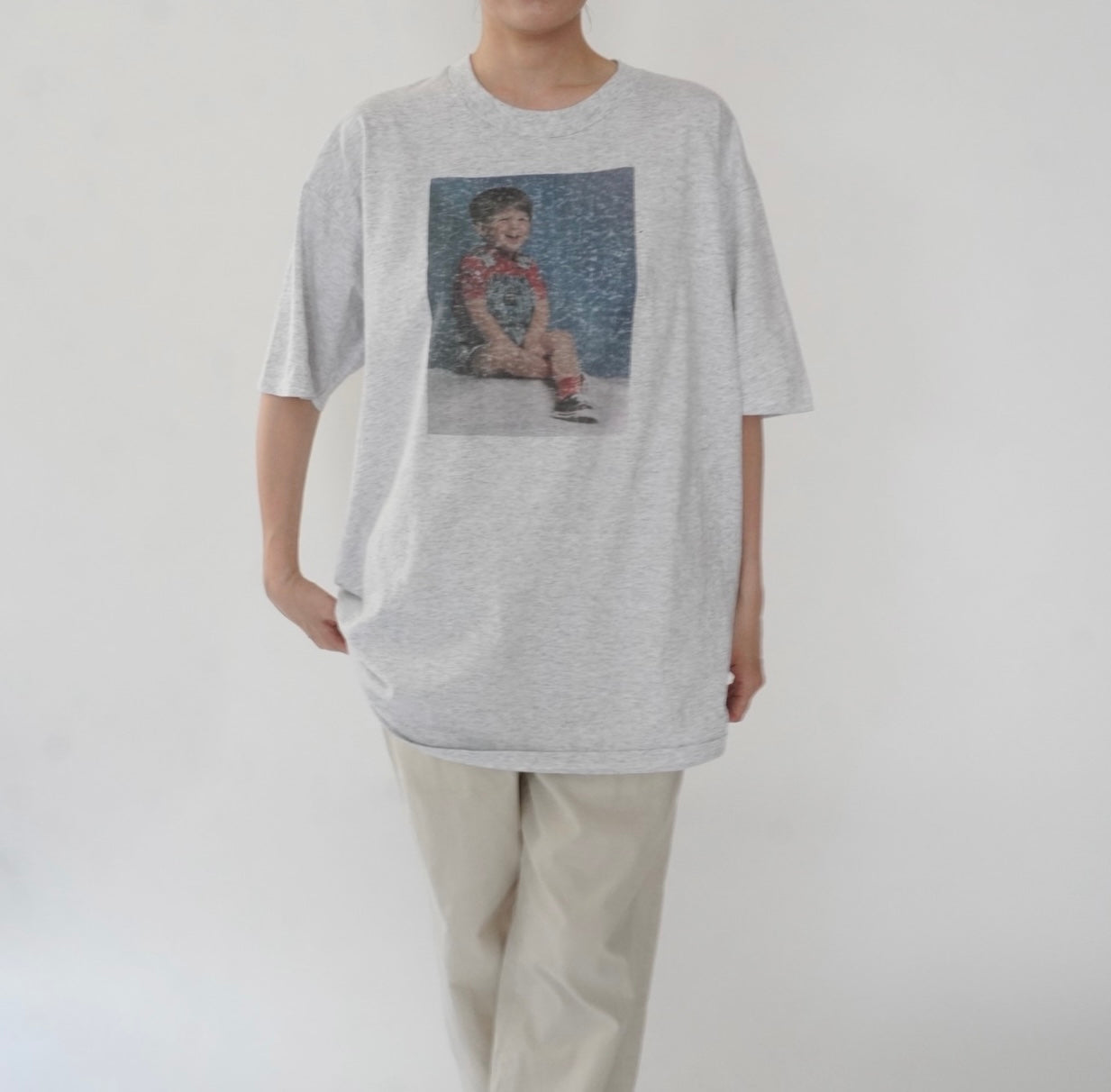 90s Photo Printed T-shirt Made in USA