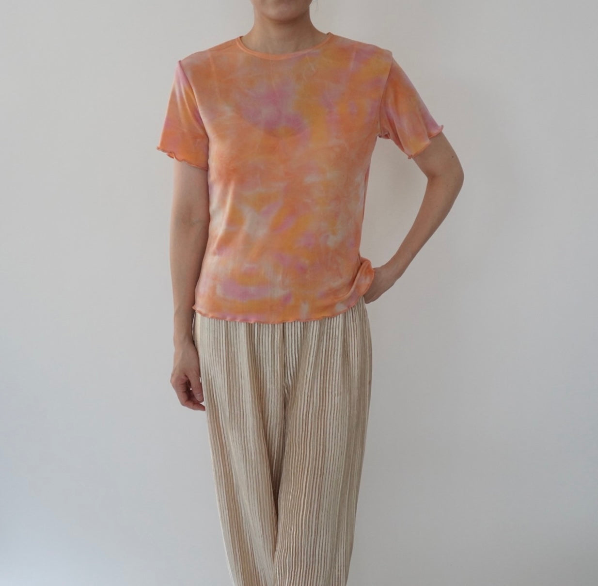 90s Tie Dye Top Made in Italy Dead Stock