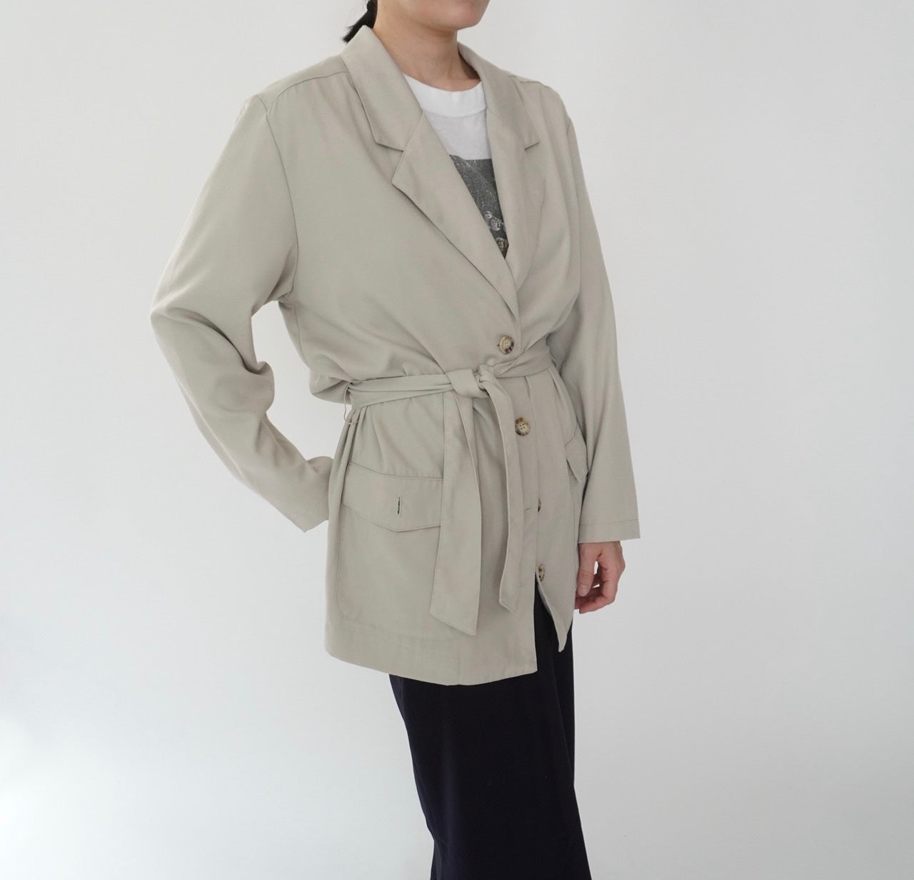 90s Belted Light Jacket