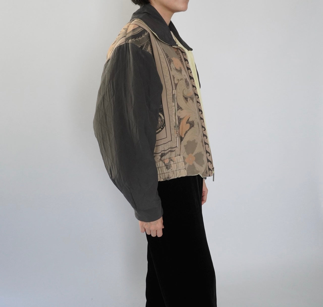 90s"Laurel" Silk Reversible Jacket Made in Germany