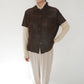 90s Suede Leather Shirt