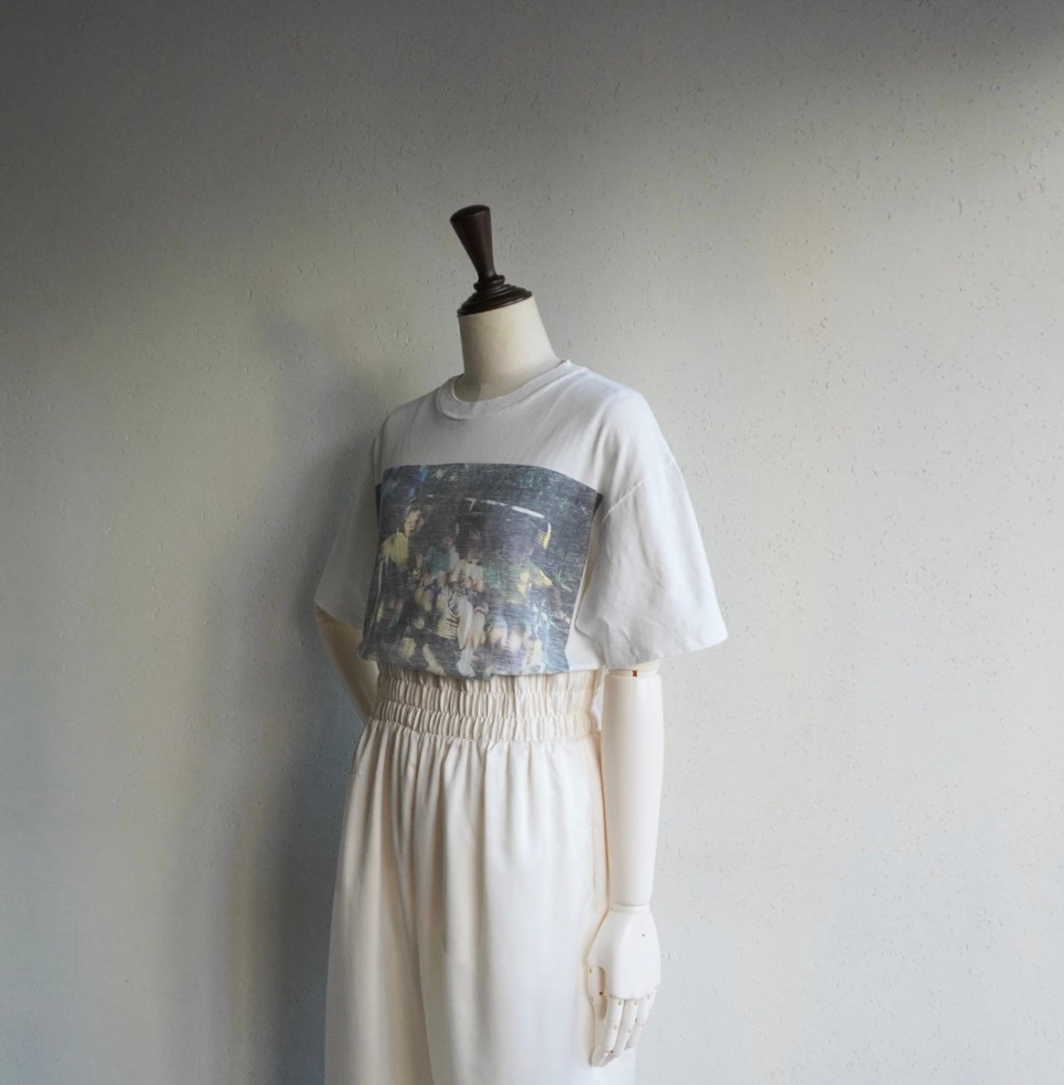 80s Photo Printed T-shirt Made in USA