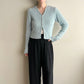 90s Ribbed Cardigan Made in USA