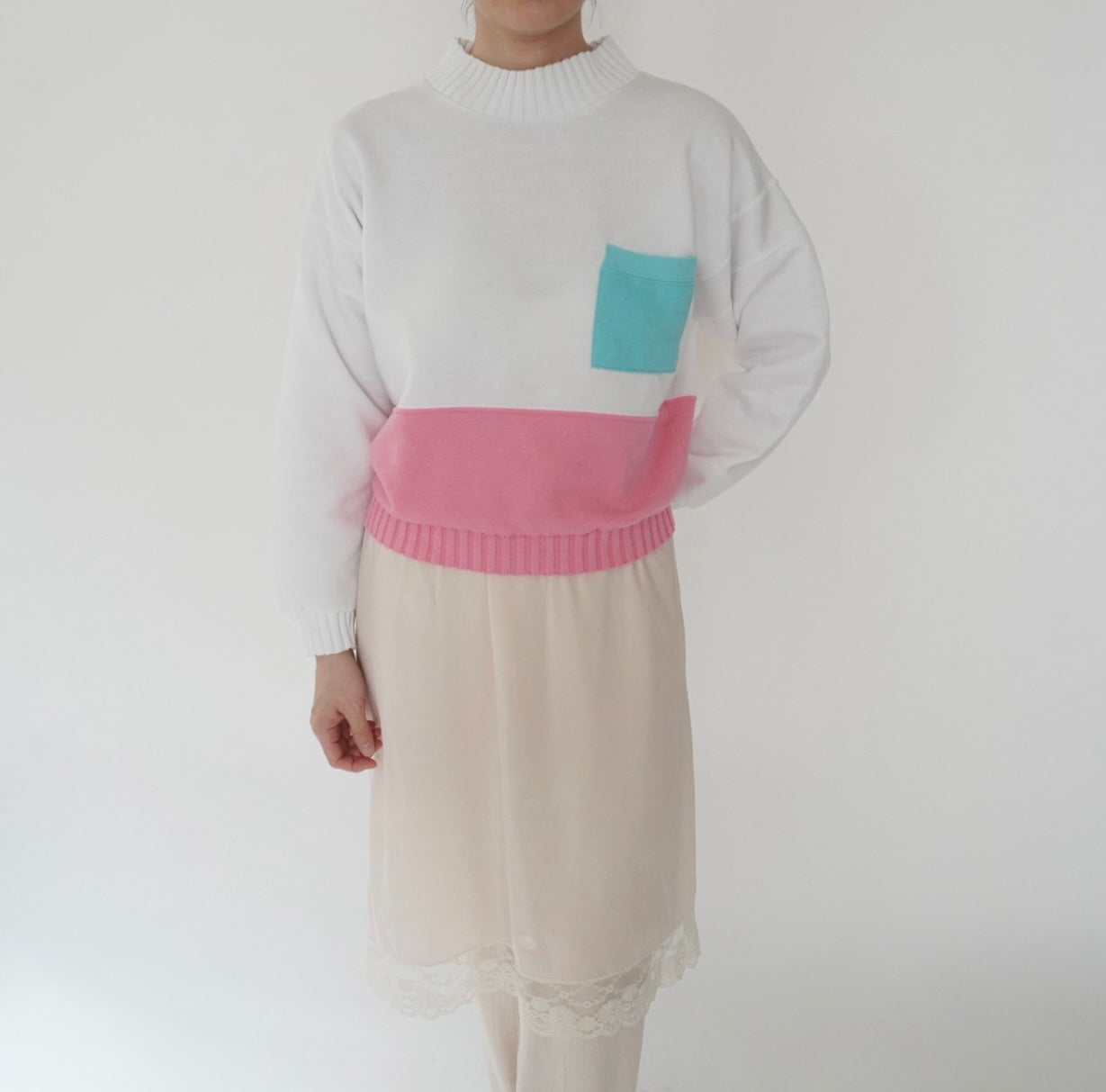 80s Pocket Sweater Made in USA