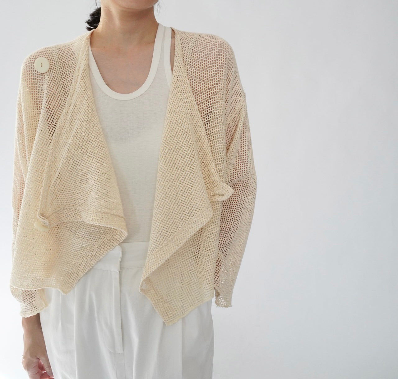 80s "garconne by yokohama" Cotton Cardigan,Jacket