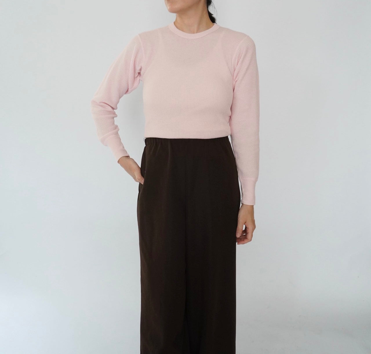 90s Light Pink Thermal Made in USA