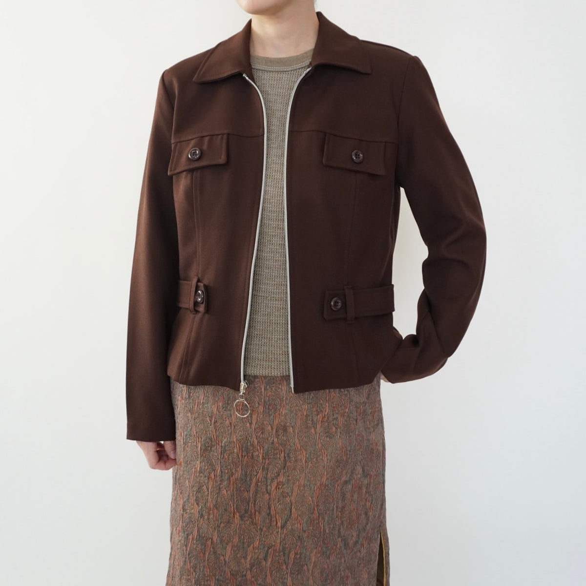 90s Brown Light Jacket Made in USA