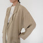 80s Linen Design Coat Made in USA