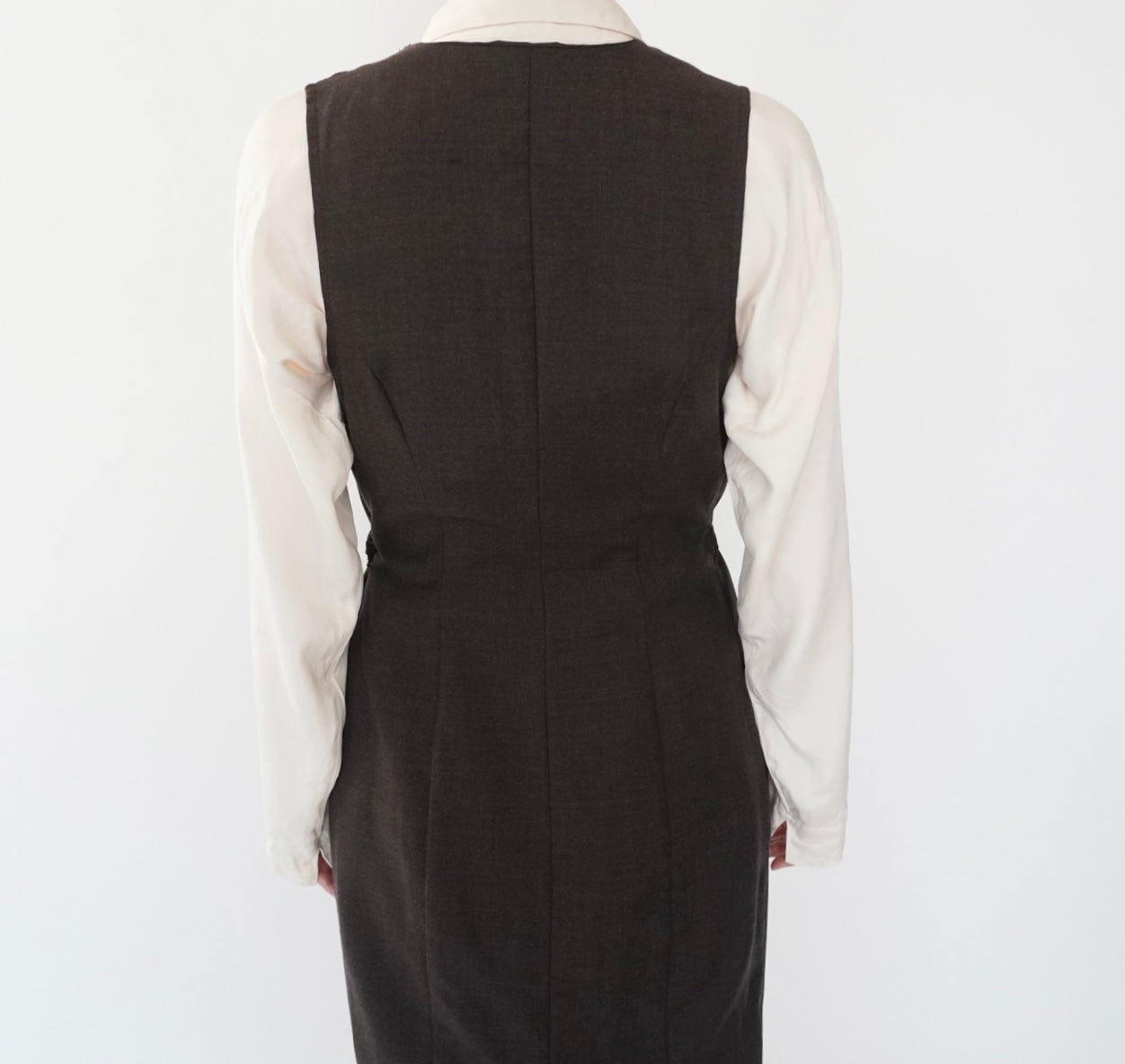 80s Sleeveless Wrap Dress