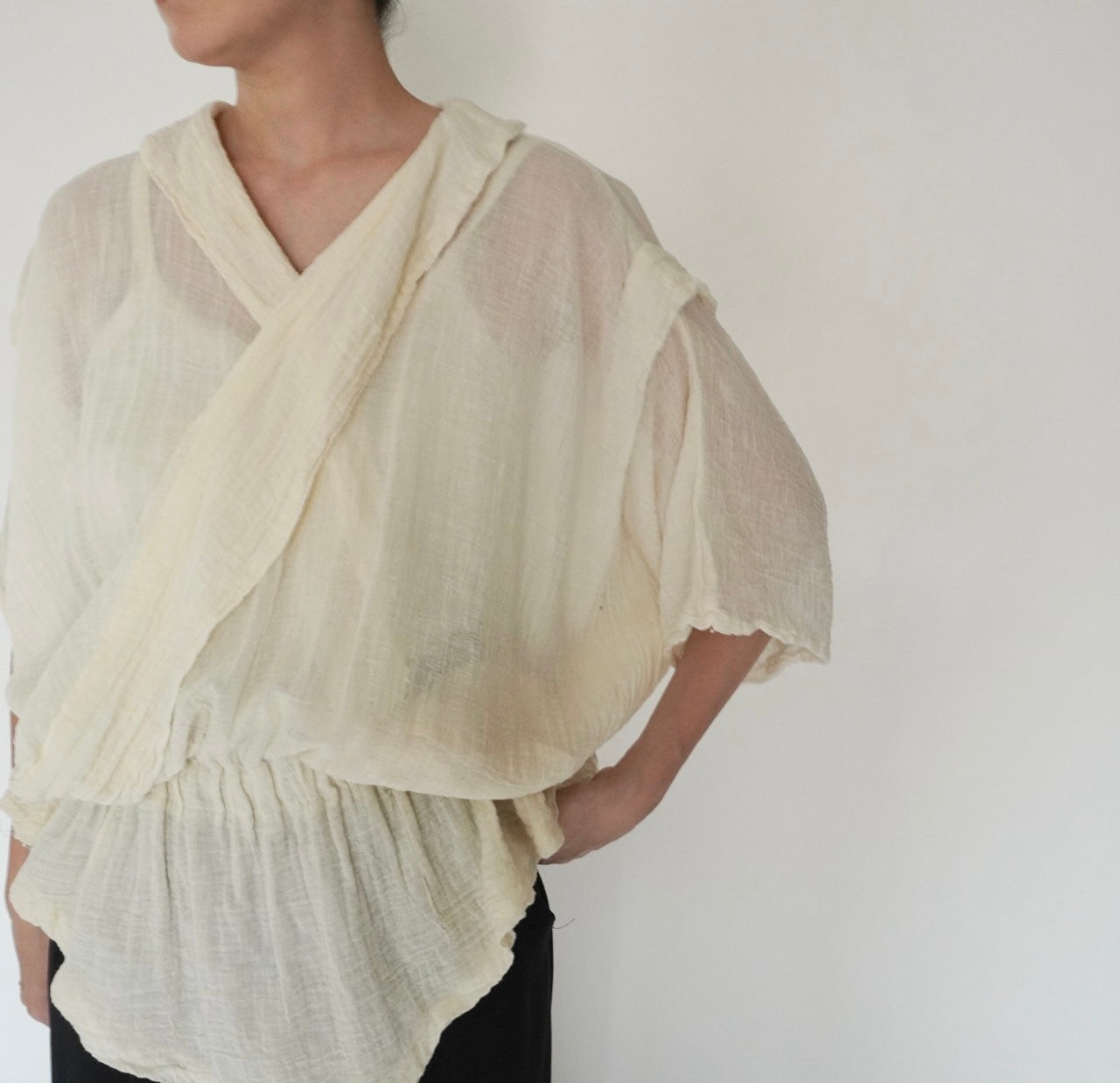 80s Gauze Design Top