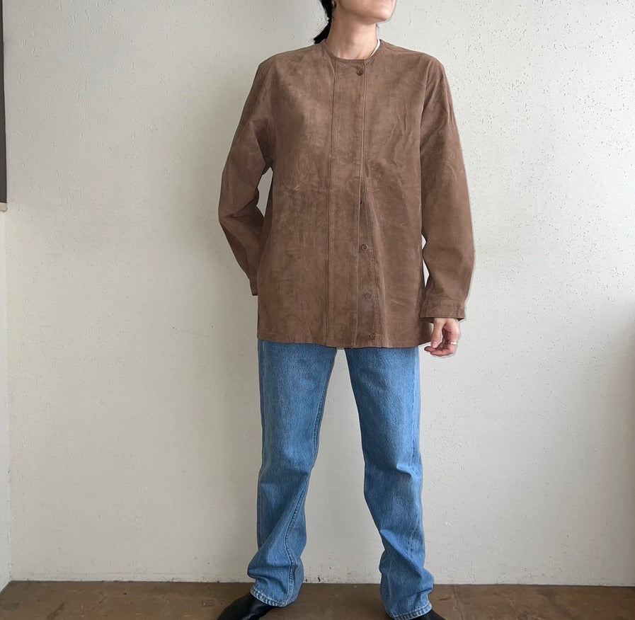 90s Suede Blouse