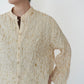 90s Pleated Silk Blouse