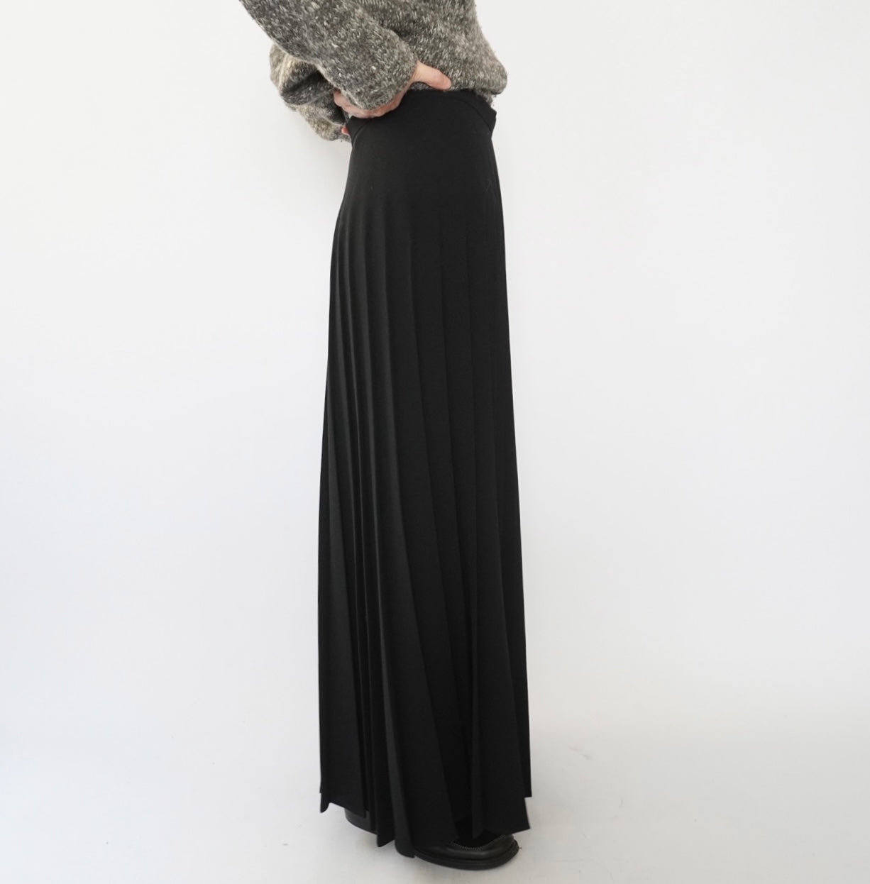 90s Maxi Pleats Skirt Made in USA