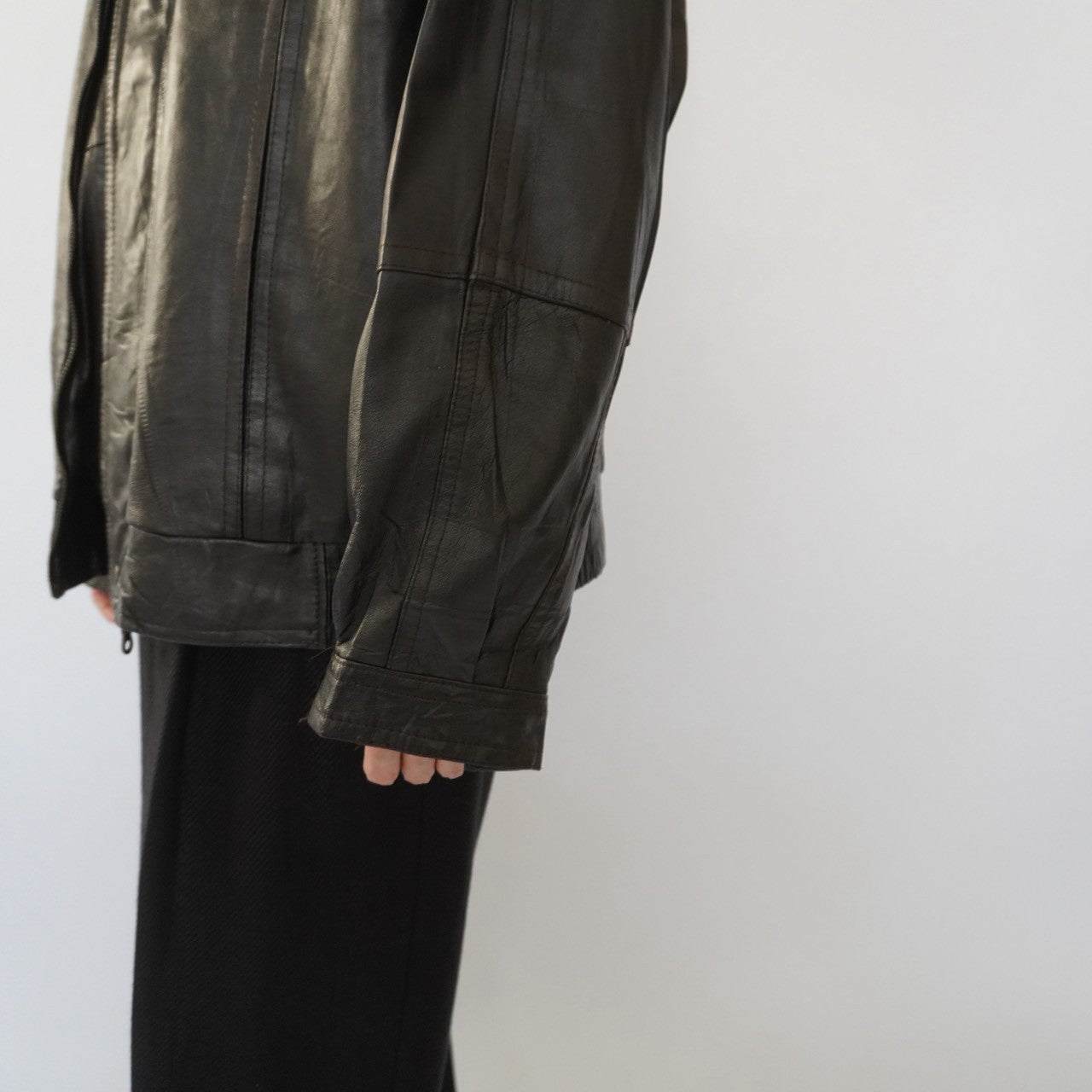 90s Leather Jacket Made in France