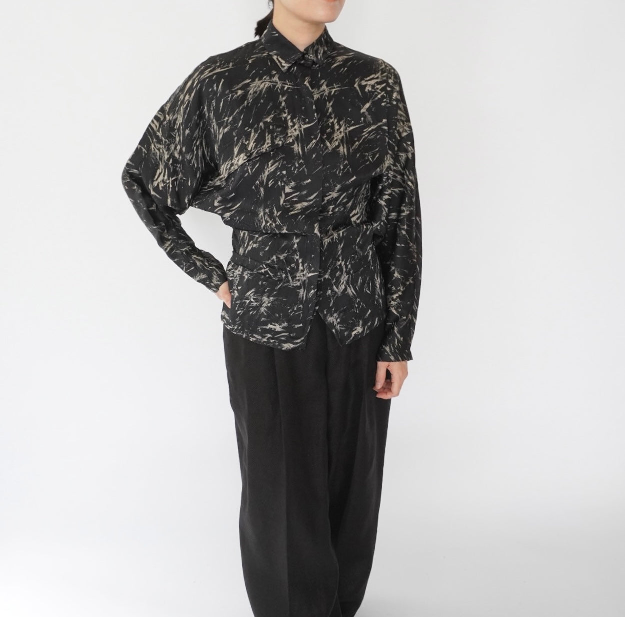 90s EURO Silk Design Shirt