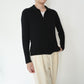 90s Zip Ribbed Top
