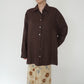 90s Brown Linen Shirt