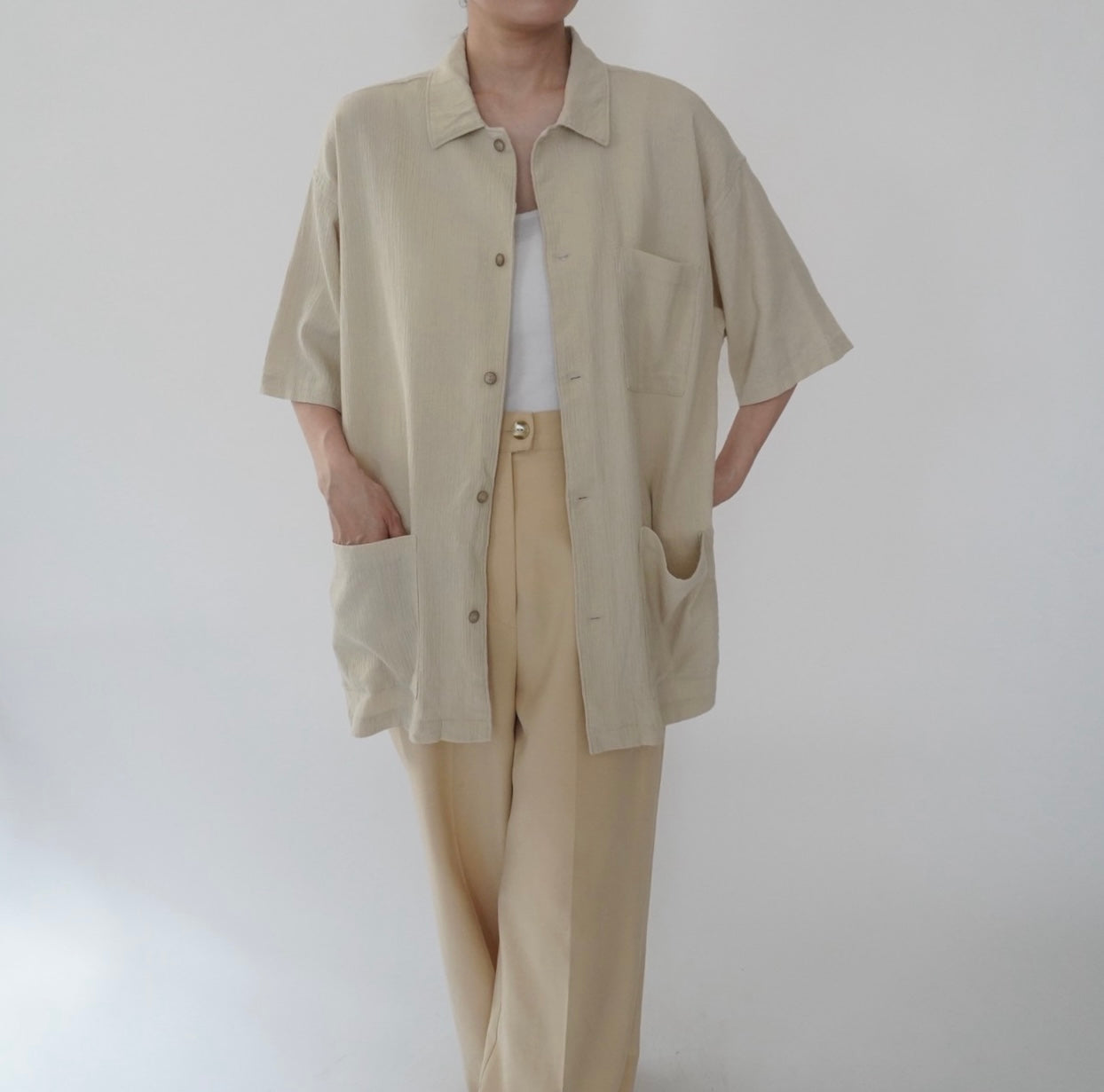 90s Beige Shirt