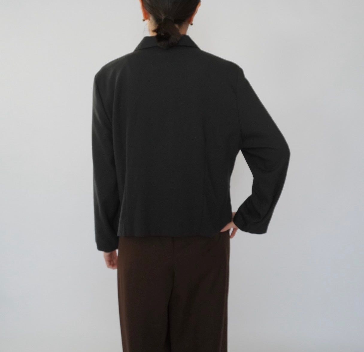 90s Black Jacket,Shirt