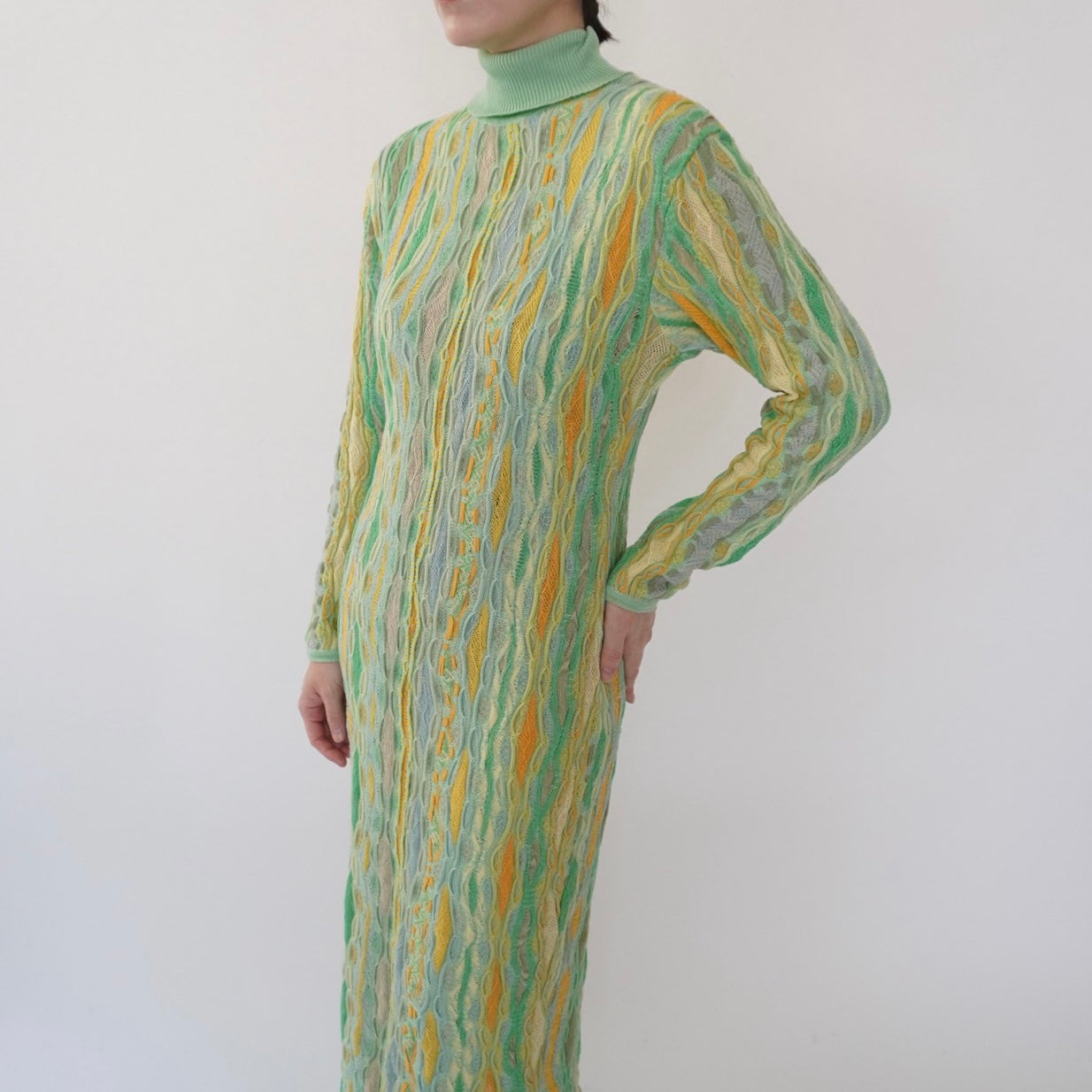 80s Design Cotton Knit Dress Made in Australia