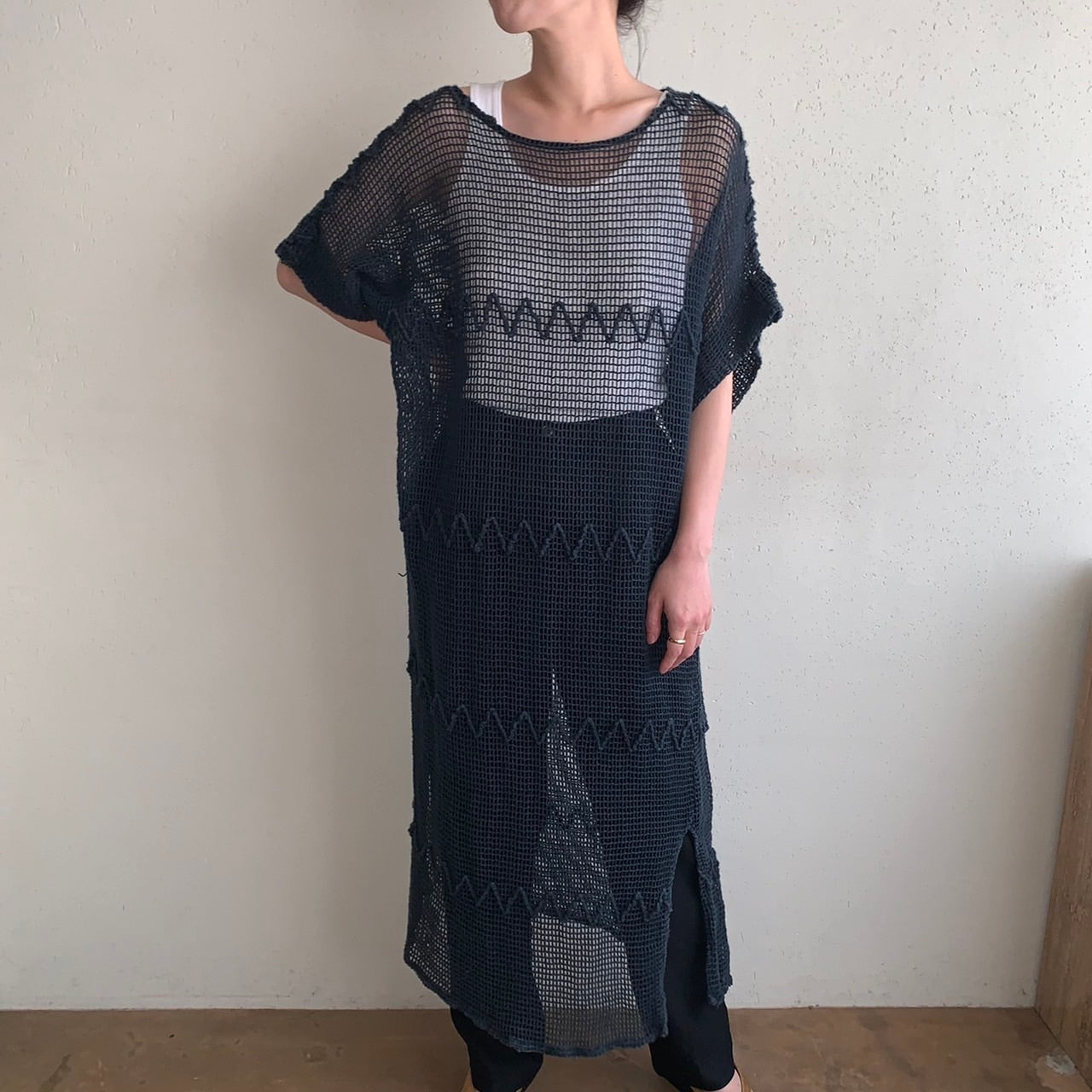 90s Crochet Dress Made in USA