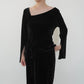 90s Velour Top Made in France